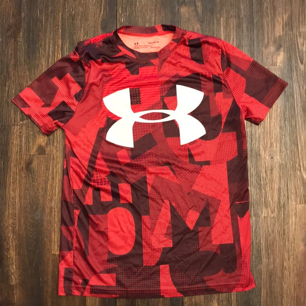Under Armour t shirt red